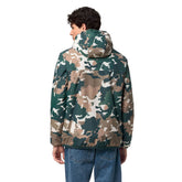 Giacca Uomo K-Way Claude Orsetto Graphic Verde Beige | NonSoloSport