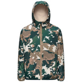 Giacca Uomo K-Way Claude Orsetto Graphic Verde Beige | NonSoloSport