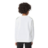Felpa Bambino Lacoste Bande Logo Bianco | NonSoloSport