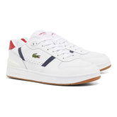 Sneakers Uomo Lacoste T-Clip Set Bianco Blu Rosso | NonSoloSport