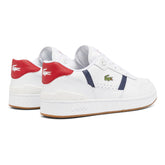 Sneakers Uomo Lacoste T-Clip Set Bianco Blu Rosso | NonSoloSport