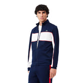 Felpa Uomo Lacoste Stampa Full Zip Blu | NonSoloSport