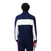 Felpa Uomo Lacoste Stampa Full Zip Blu | NonSoloSport