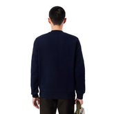Felpa Uomo Lacoste Pile Blu | NonSoloSport