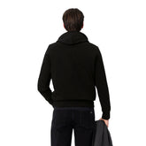 Felpa Uomo Lacoste Pile Nero | NonSoloSport