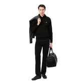 Felpa Uomo Lacoste Pile Nero | NonSoloSport
