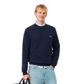 Felpa Uomo Lacoste Classic Fit Blu Navy | NonSoloSport