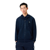 Felpa Uomo Lacoste Zip Fleece Blu Navy | NonSoloSport