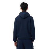 Felpa Uomo Lacoste Zip Fleece Blu Navy | NonSoloSport