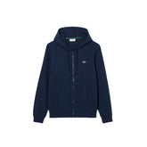 Felpa Uomo Lacoste Zip Fleece Blu Navy | NonSoloSport