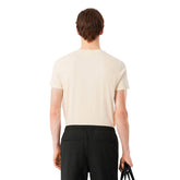T-Shirt Uomo Lacoste Pima Beige | NonSoloSport