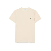 T-Shirt Uomo Lacoste Pima Beige | NonSoloSport
