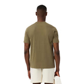 T-Shirt Uomo Lacoste Ultra Dry Verde Cachi | NonSoloSport
