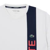 T-Shirt Uomo Lacoste Ultra Dry Bianco Blu | NonSoloSport