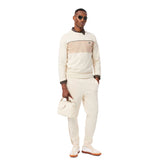 Pantalone Uomo Lacoste Tapered Crema | NonSoloSport