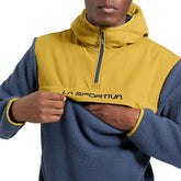 Felpa Uomo La Sportiva Guidance Sherpa Blu Giallo | NonSoloSport