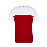 Le Coq Sportif T-Shirt Logo Flock Uomo Rosso | NonSoloSport