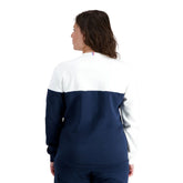 Felpa Le Coq Sportif French Terry Girocollo Bicolor Saison2 N1 Blu Bianco | NonSoloSport
