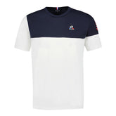 Le Coq Sportif T-Shirt Colourblock Tricolor Uomo Bianco Blu | NonSoloSport