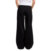 Pantalone Donna Lee Jeans Denim Wide Stella A Line Nero | NonSoloSport