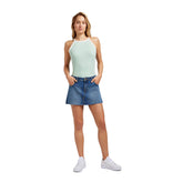 Canotta Donna Lee Jeans Cropped Halter Top Seafoam | NonSoloSport