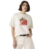T-Shirt Donna Levi's Tabor Stampa Bianco | NonSoloSport