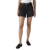 Shorts Donna Levi's Ribcage Nero | NonSoloSport