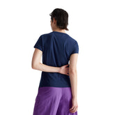 T-Shirt Donna Liu Jo Sport Logo Ricamo Blu | NonSoloSport