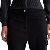 Pantaloni Cargo Donna Liu Jo Jersey Nero | NonSoloSport