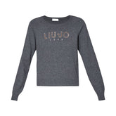 Maglia Donna Liu Jo Strass Grigio | NonSoloSport