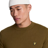 Maglione Uomo Lyle & Scott Merino Oliva | NonSoloSport