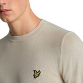 Maglione Uomo Lyle & Scott Merino Beige | NonSoloSport
