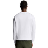 Felpa Uomo Lyle & Scott Crew Neck Bianco | NonSoloSport