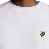 Felpa Uomo Lyle & Scott Crew Neck Bianco | NonSoloSport