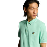 Polo Uomo Lyle & Scott Tipped Verde Acqua | NonSoloSport