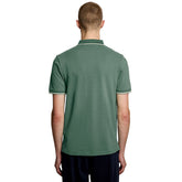Polo Uomo Lyle & Scott Tipped Verde Beige | NonSoloSport
