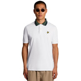 Polo Uomo Lyle & Scott Tartan Collar Bianco | NonSoloSport