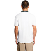 Polo Uomo Lyle & Scott Tartan Collar Bianco | NonSoloSport