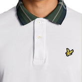 Polo Uomo Lyle & Scott Tartan Collar Bianco | NonSoloSport