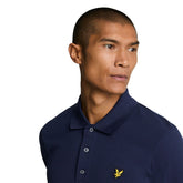 Polo Uomo Lyle & Scott Plain Blu | NonSoloSport