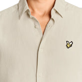 Camicia Uomo Lyle & Scott Linen Blend Beige | NonSoloSport