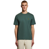 T-Shirt Uomo Lyle & Scott Cotton Crew Neck Verde Scuro | NonSoloSport