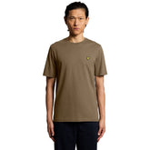 T-Shirt Uomo Lyle & Scott Cotton Crew Neck Verde Cachi | NonSoloSport