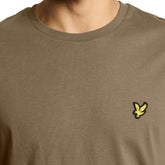 T-Shirt Uomo Lyle & Scott Cotton Crew Neck Verde Cachi | NonSoloSport