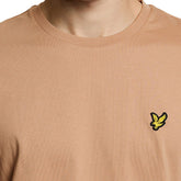 T-Shirt Uomo Lyle & Scott Cotton Crew Neck Beige | NonSoloSport