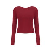 Crop Top Donna Macron Evelyne Bordeaux | NonSoloSport