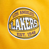 Felpa Uomo Mitchell & Ness Nba All Over 3.0 Lakers Girocollo Fleece Nero | NonSoloSport