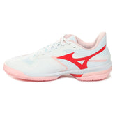Scarpa da Tennis Donna Mizuno Wave Exceed Court CC Bianco Rosa | NonSoloSport