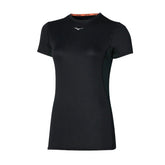T-Shirt Donna Mizuno Mid Weight Nero | NonSoloSport