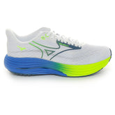 Scarpa da Running Uomo Mizuno Wave Rider 29 Bianco Blu Lime | NonSoloSport